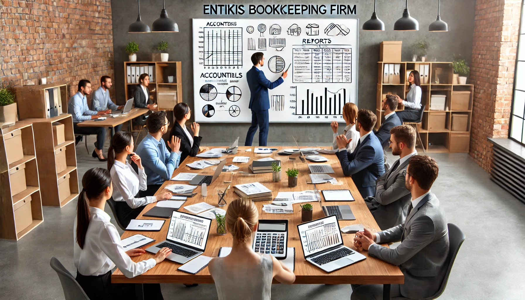 Team of professionals in Fort Worth, Texas, learning bookkeeping techniques for accuracy, compliance, and business success.